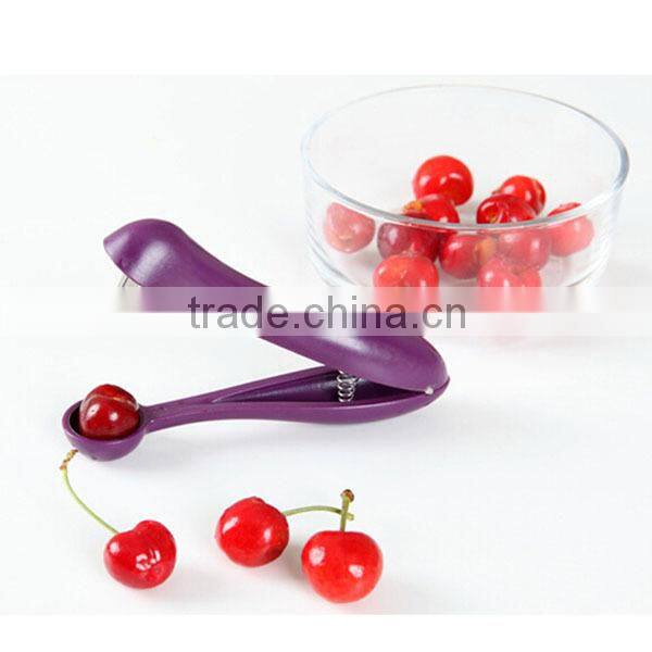 2015 Innovative kitchen tools olive & cherry pitter plastic mini cherry pitter easy cherry stoner remover
