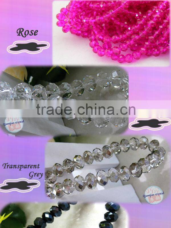 10mm faceted crystal rondelle bead for jewelry craft DIy making wholesale