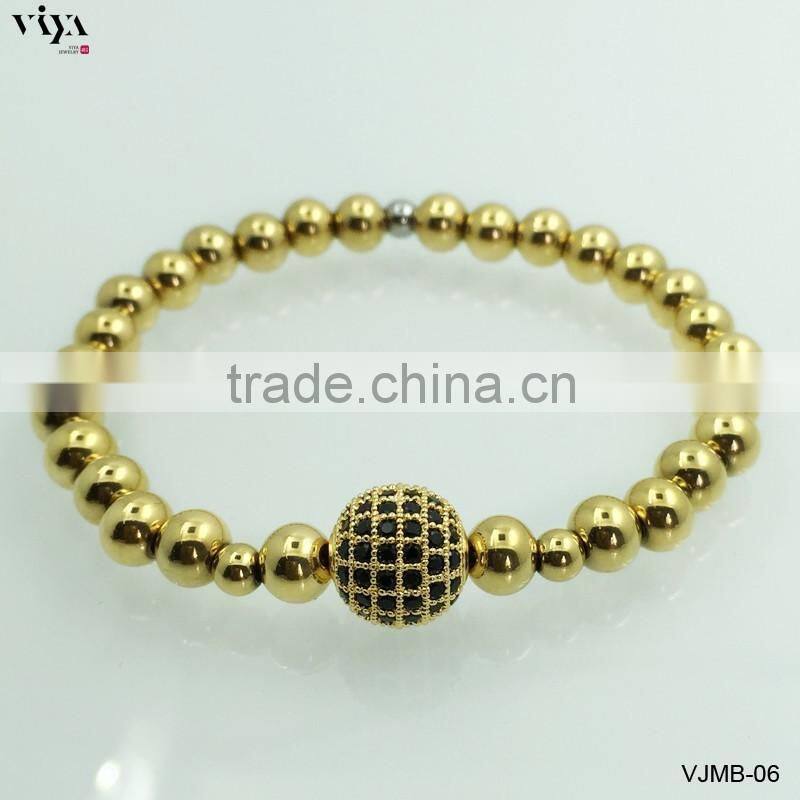 2016 TOP Sale Bracelet Bangle Stainless Steel Bead Bracelet Valentine Day Gift for Men