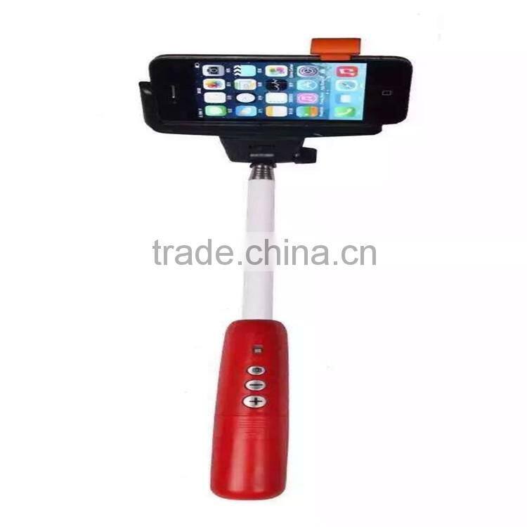 Newest 2016 retracble wireless selfie stick china wholesale hot sale selfie stick with bluetooth