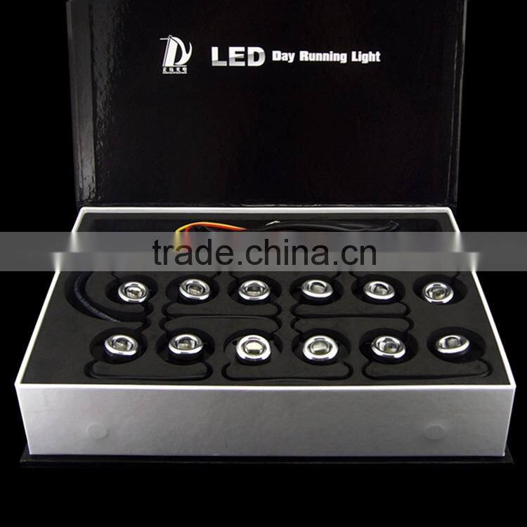 12W/12V/500lm LED daytime running light,fog-proof light DRL02,IP68(100% waterproof)
