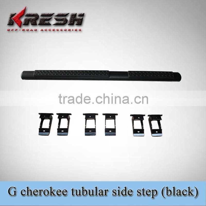 Hot sell Aluminum 4x4 SUV chrome tubular side step for Grand Cherokee, with black color and chrome color