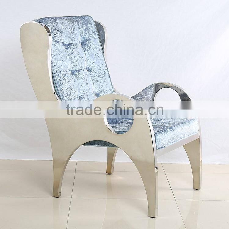 Stainless steel handrails hotel chair