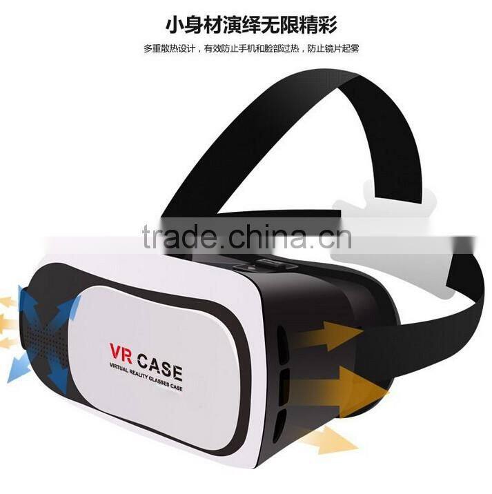 3D Movies and Games Experiences 3D VR Case Virtual Reality Headset Glasses with 3.5~6 inch