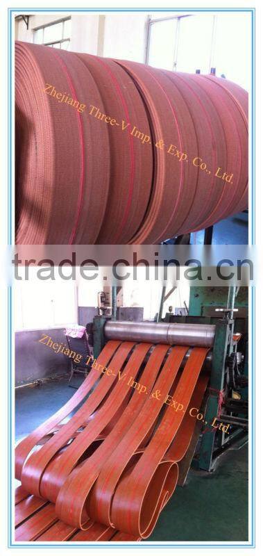 Flat Rubber Transmission Belt Good Strength