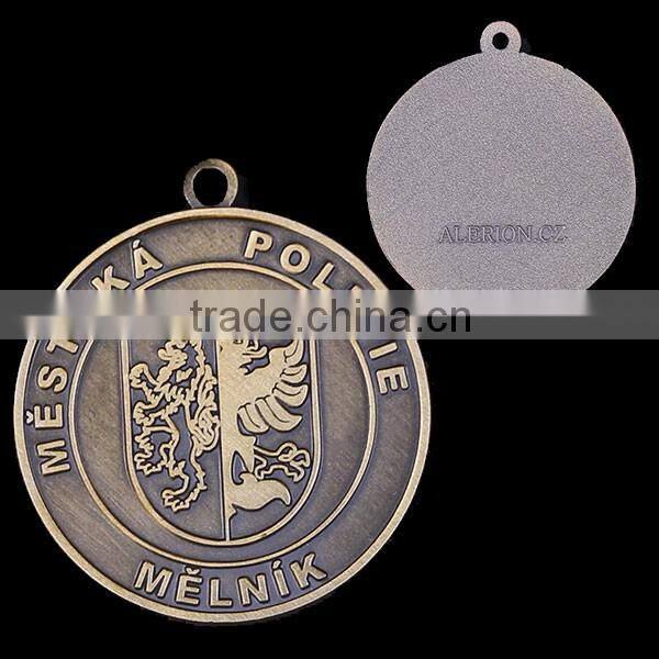 medal ribbon,brass,antique brass plated without long ribbon,2 inch