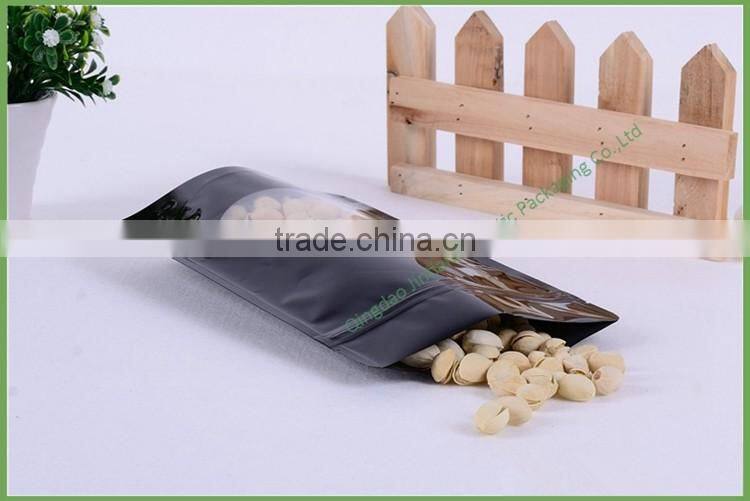 Square Bottom Laminated Plastic Tea Bag with the Clear Window with Zip Lock