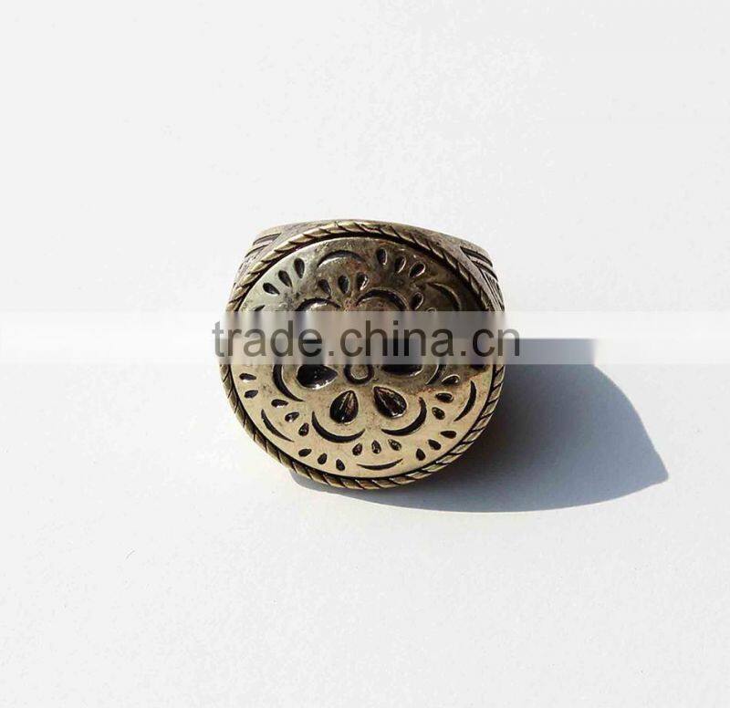 Engagement Ring, Clear Crystal Murano Glass Ring Fashion Jewelry Multi Funtional Button PTM0010