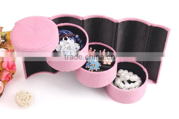 C03 ANPHY Cylinder 4 Drawers Jewelry Finding in Handbag Lady Choice Easy to Carry 6 colors stock Display