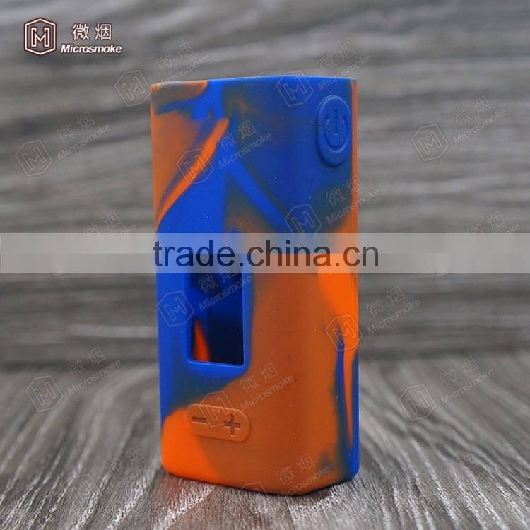 Cuboid Mini tc box mod silicone case Colorful microsmoke brand 100% silicone case/skin wholesale free shipping