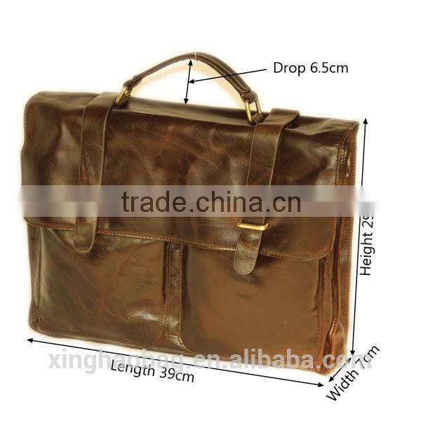 2014 men leather briefcase business portfolio briefcase