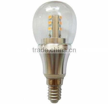 Factory price living room lighting 5w led smd bulb light, e17 b15 bulb led candle lamp