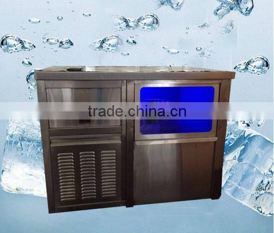 Saving water working table ice machine for beverage and restaurants use