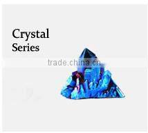 2016 Round Fashion earrings High Quality Titanium Silver Druzy Stone Stud Earrings