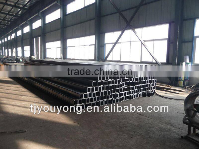 china manufaturer construction material weight ms square pipe 50mm