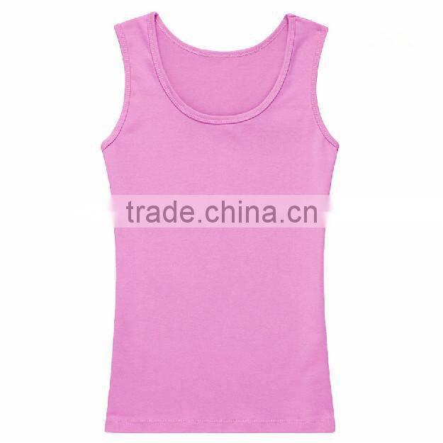 100% Cotton Bright Color OEM Produce Women Vest