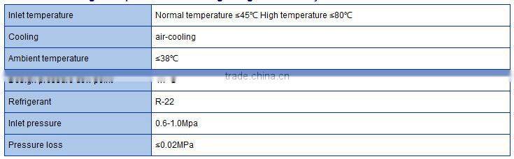 6.5Nm3/min 1.5hp China High temperature air-cooling refrigerated air dryer