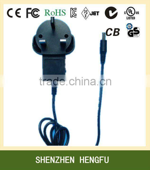 230V 12V 1A AC to DC Power Supply (with UL Approved)