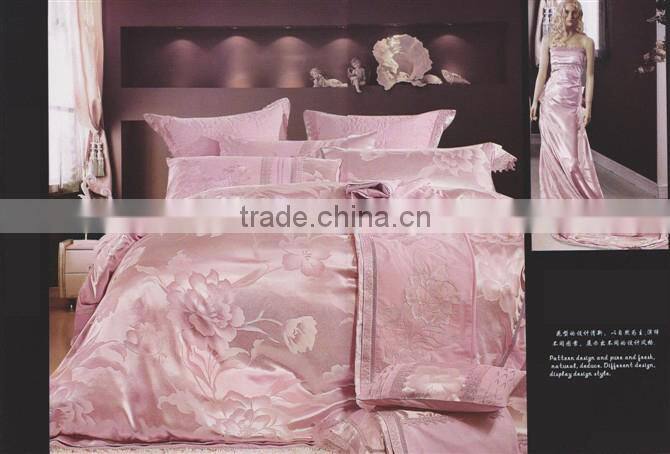 2016 luxury wedding silk bedding comforter sets