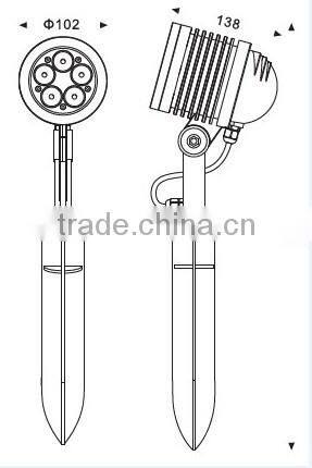 10W LED garden spike lights