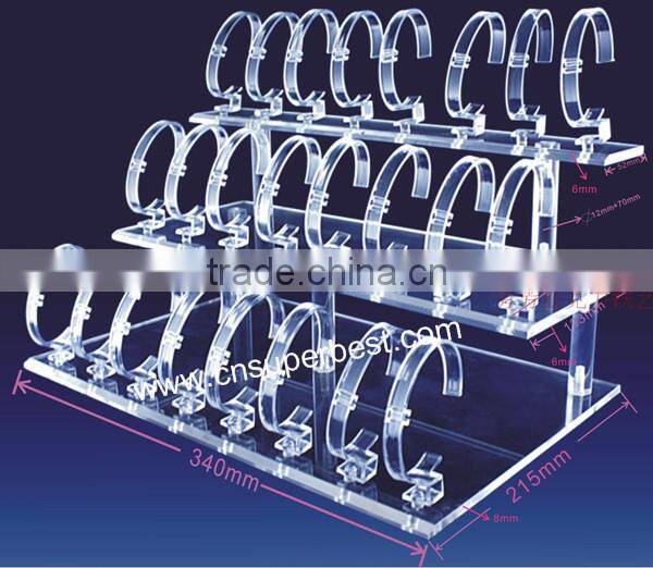 Manufacturer hot sale elegant tabletop acrylic watch display stand