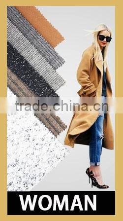 Poly wool fabric for overcoat or suits