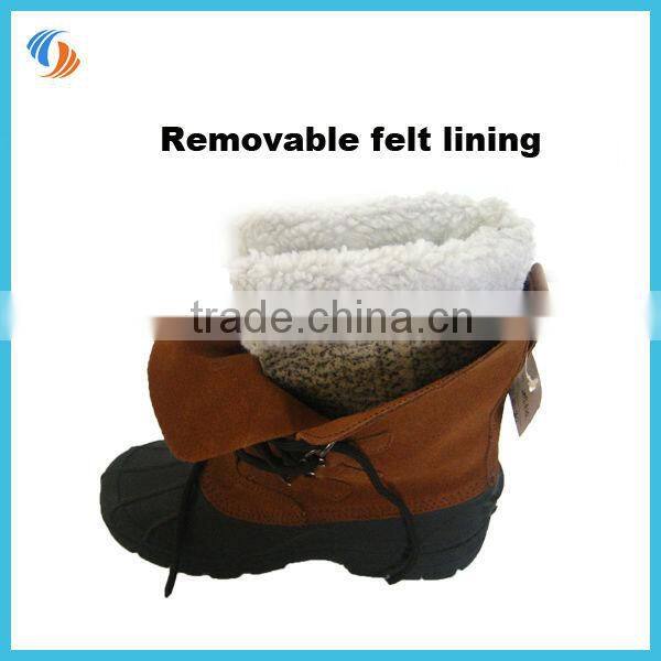 2013 fashion leather snow boots