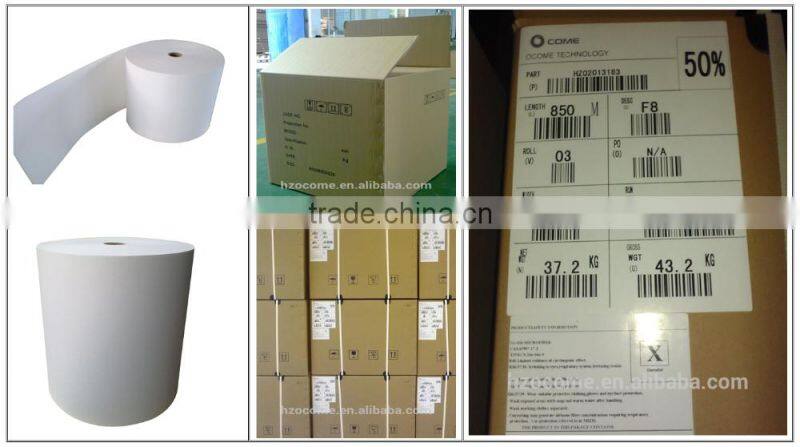 F7 Micro fiberglass Filter Paper for ashrae