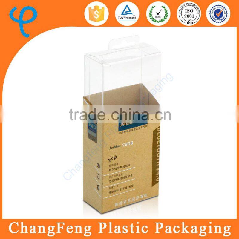 Fashionable Transparent Plastic Box for Earphone Packaging