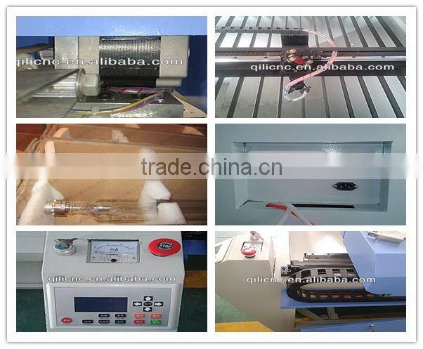 Professional Acrylic paper leather pvc cardboard advertisement cutter co2 laser cutting & engraving machine QL-1410