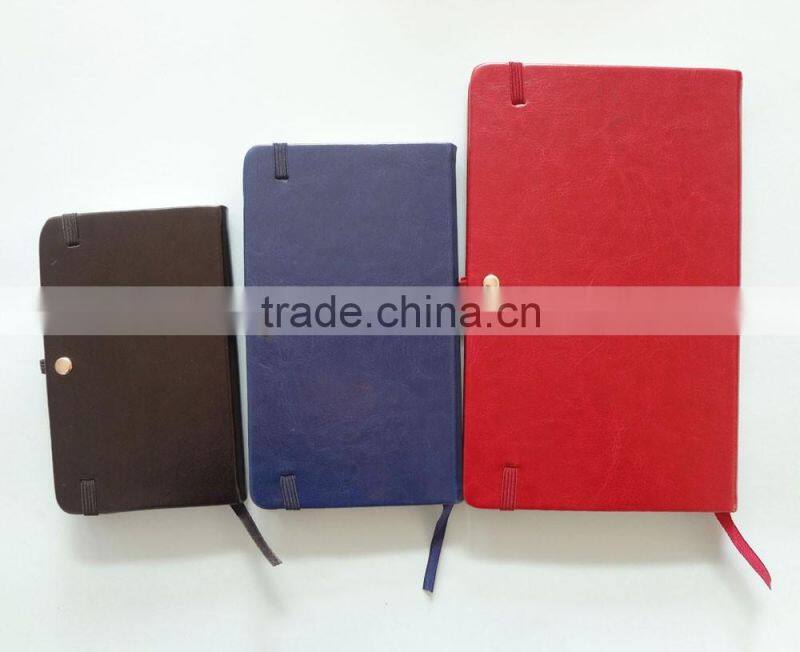 blank no logo pu hardcover custom size notebook