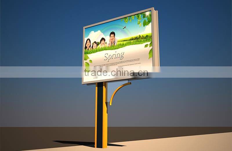 China supplier city board outdoor unipole advertising billboard lightbox