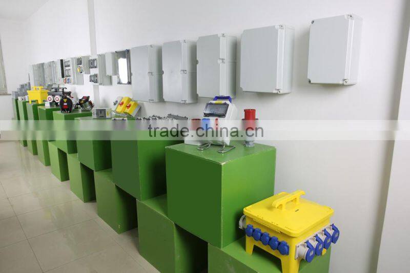 24 way mobile types of IP97 waterproof box with plug&socket or power electrical junction box price