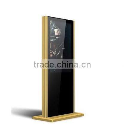 42" 46" 55" tft type lcd digital advertising display touch screen with moving wheels