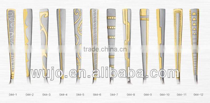 Stainless Steel Cutlery with Gold Plated