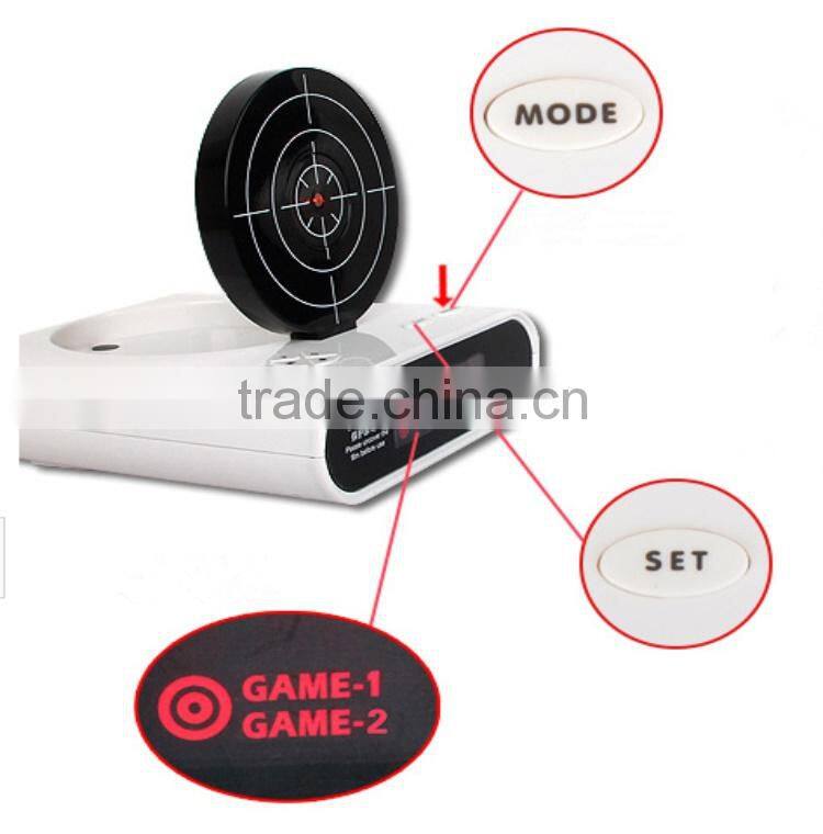 Hot-selling Decorative Shooting Target Gun Alarm Clock