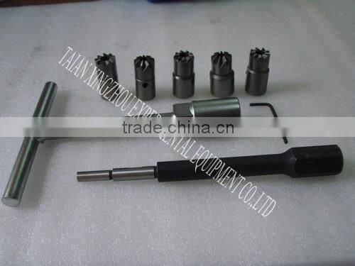 8 pics/set diesel injector seat cutter tools kit