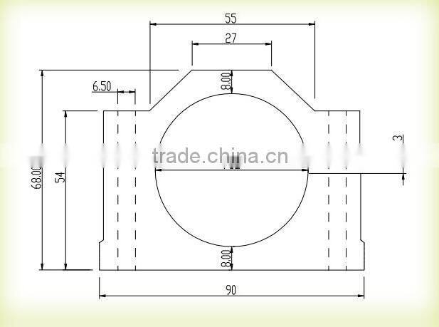 high quality aluminum mount bracket for 52D 300W DC spindle motor