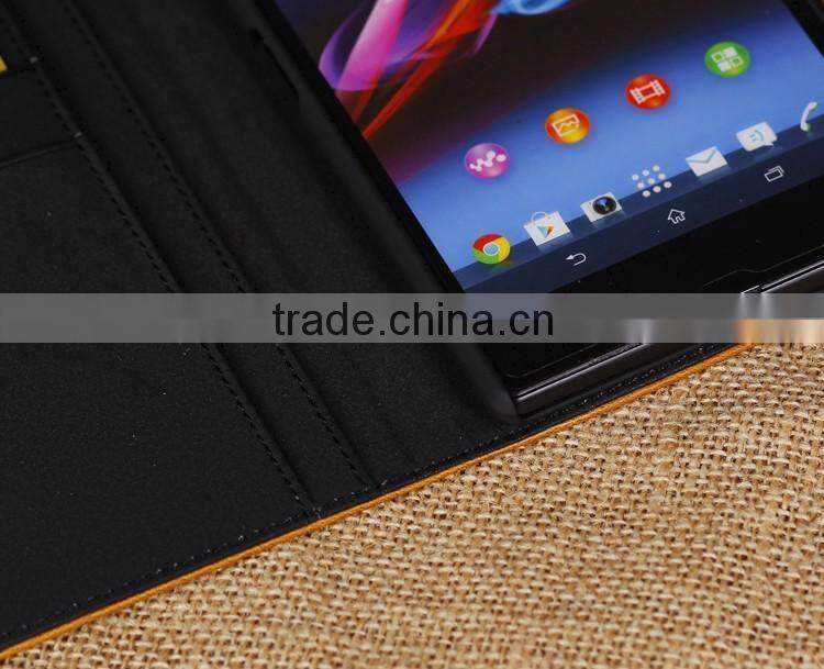 Leather case for sony xperia z ultra xl39h