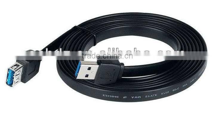 flat am to af black 3.0 usb cable