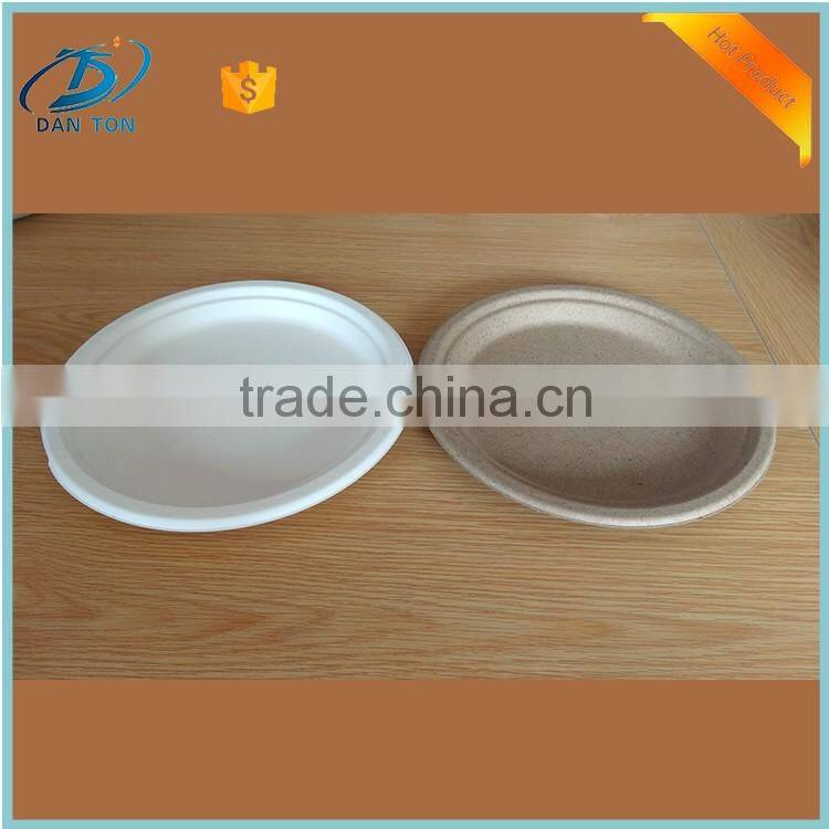 wholesale disposable paper pulp food/salad lunch container plate