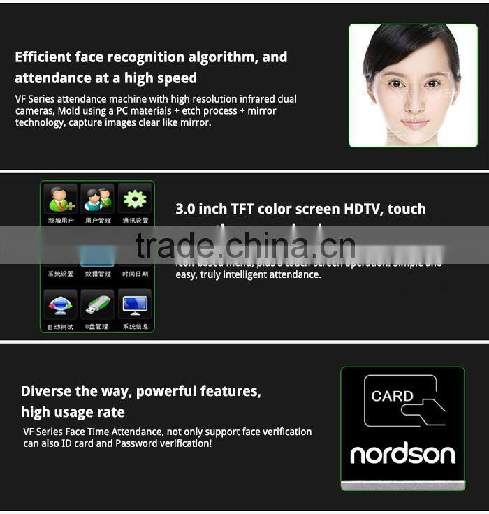 VF400 Face & RFID Time Attendance Terminal with WiFi, 3" Touch Screen