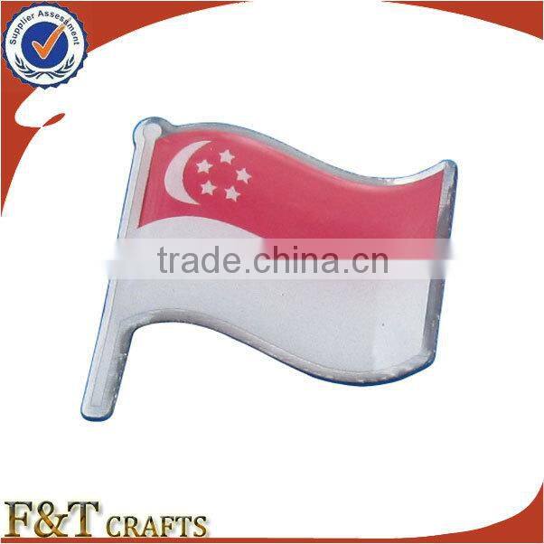 designed soft enamel popular country lapel national flag pins with epoxy coated