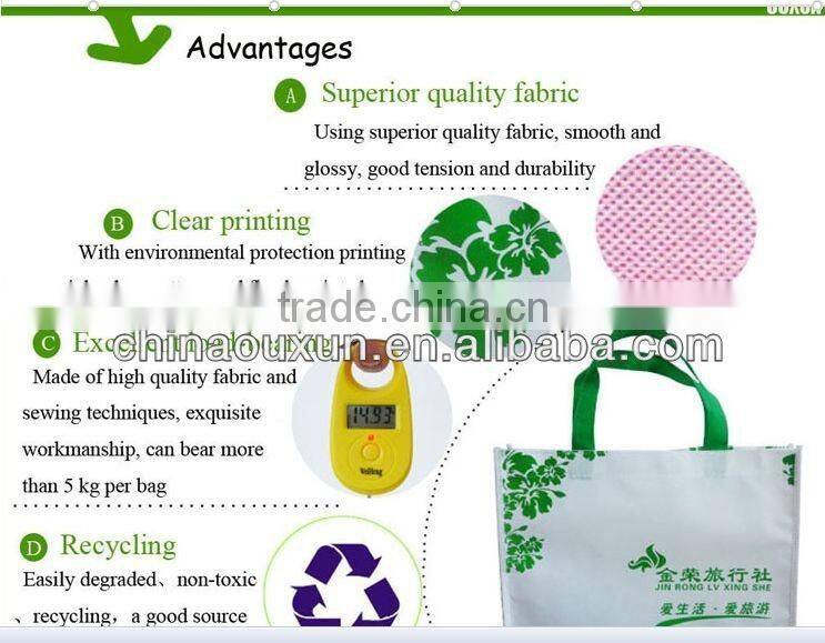2015 new design transport recycled pp nonwoven cooler bags with aluminum foil