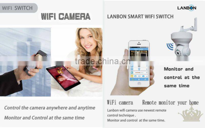 Lanbon latest smart wifi socket remote control via mobile phone