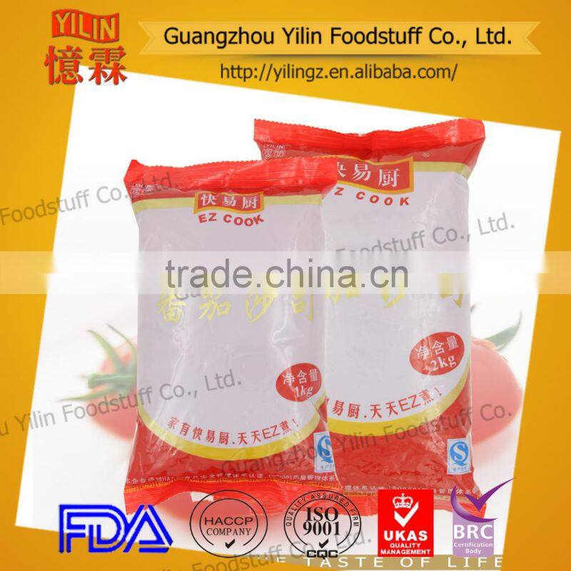 2kg PE bag packing tomato sauce brands in China