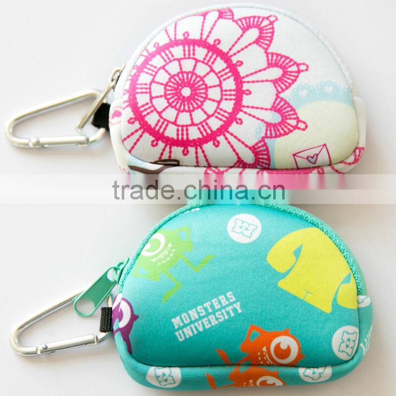 High quality neoprene money bag,beautiful elastic and durable coin bag/sleeve