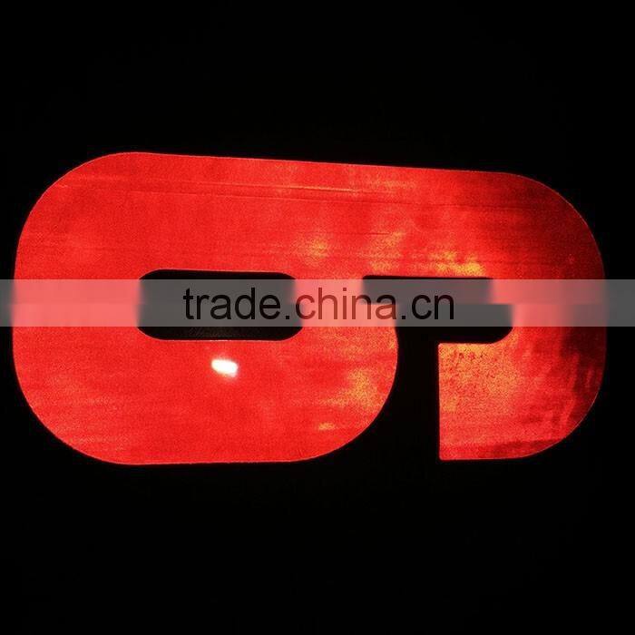 Red reflective pvc Soft Print Label Reflective Number Sticker Card