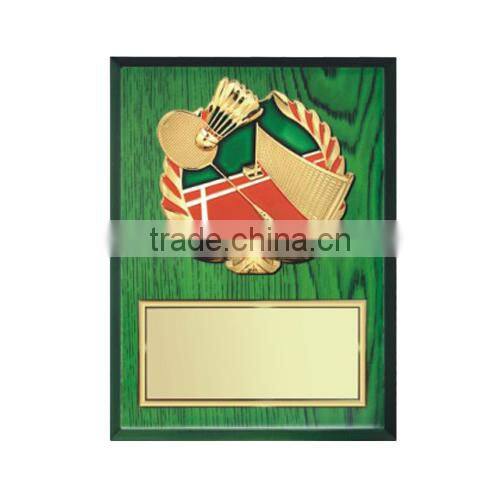 Green wood plaque swimming awards sports plaque