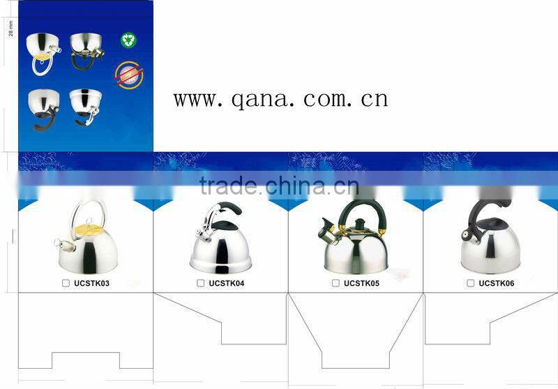 laege capacity stainless steel water kettle best whistling kettle with bakelite handles